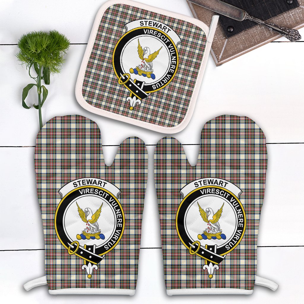 Clan Stewart Dress Ancient Tartan Crest Oven Mitt And Pot Holder (2 Oven Mitts + 1 Pot Holder) YN21 Clan Stewart Tartan Today   