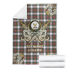 Clan Stewart Dress Modern Tartan Gold Courage Symbol Blanket QX95 Clan Stewart Tartan Today   