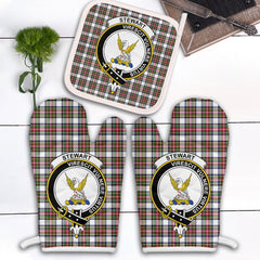 Clan Stewart Dress Modern Tartan Crest Oven Mitt And Pot Holder (2 Oven Mitts + 1 Pot Holder) IQ16 Clan Stewart Tartan Today   