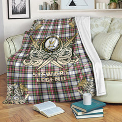 Clan Stewart Dress Modern Tartan Gold Courage Symbol Blanket QX95 Clan Stewart Tartan Today   