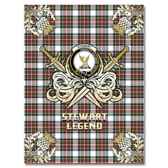 Clan Stewart Dress Modern Tartan Gold Courage Symbol Blanket QX95 Clan Stewart Tartan Today   
