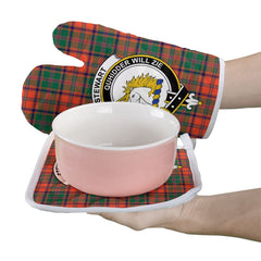 Clan Stewart Of Appin Ancient Tartan Crest Oven Mitt And Pot Holder (2 Oven Mitts + 1 Pot Holder) SK55 Clan Stewart of Appin Tartan Today   
