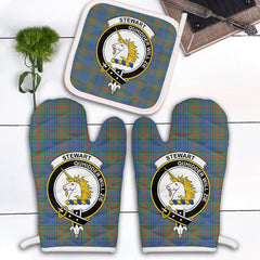 Clan Stewart Of Appin Hunting Ancient Tartan Crest Oven Mitt And Pot Holder (2 Oven Mitts + 1 Pot Holder) KU50 Clan Stewart of Appin Tartan Today   