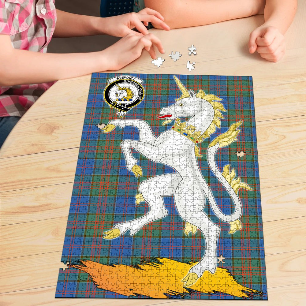 Clan Stewart of Appin Hunting Ancient Tartan Crest Unicorn Scotland Jigsaw Puzzles Gift For Family XU48 Clan Stewart of Appin Tartan Today   