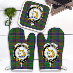 Clan Stewart Of Appin Hunting Modern Tartan Crest Oven Mitt And Pot Holder (2 Oven Mitts + 1 Pot Holder) EZ96 Clan Stewart of Appin Tartan Today   