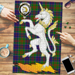 Clan Stewart of Appin Hunting Modern Tartan Crest Unicorn Scotland Jigsaw Puzzles Gift For Family YW99 Clan Stewart of Appin Tartan Today   