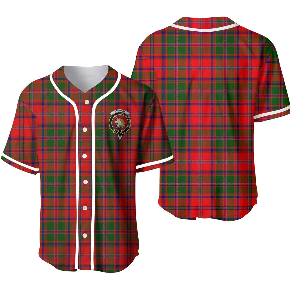 Clan Stewart (of Appin) Tartan Unisex Baseball Jersey AG33GJ17 Clan Stewart Tartan Today   