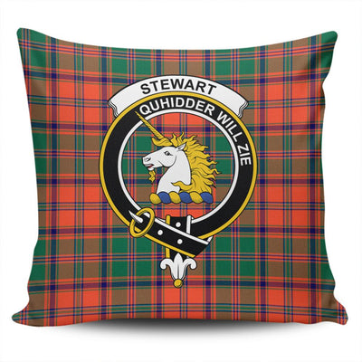 Clan Stewart of Appin Ancient Tartan Crest Pillow Cover