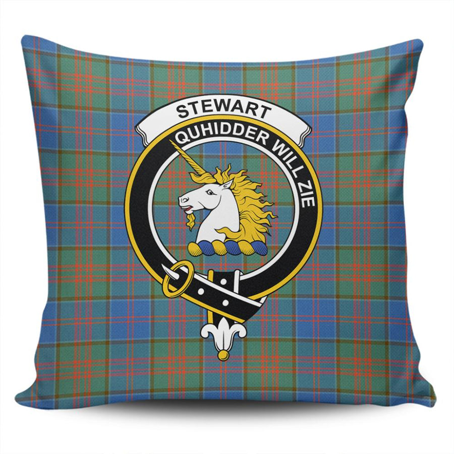 Clan Stewart of Appin Hunting Ancient Tartan Crest Pillow Cover