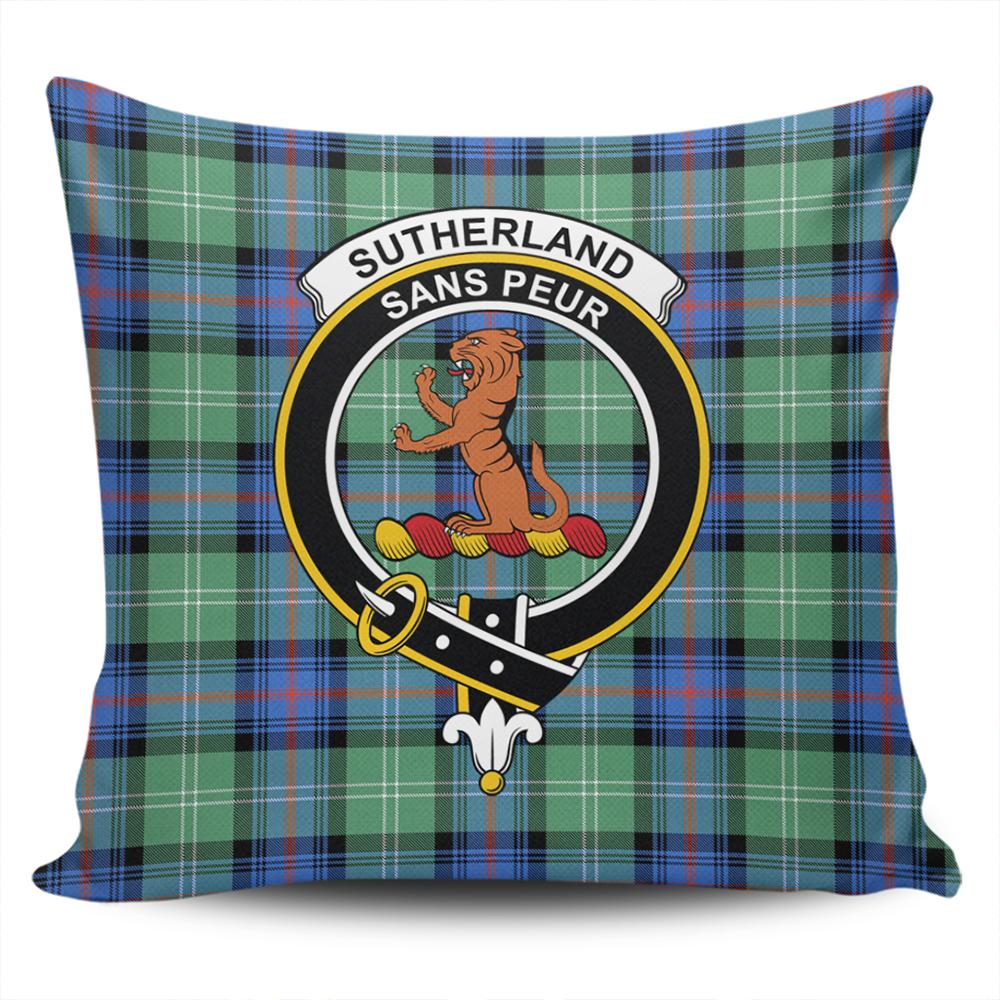 Clan Sutherland Old Ancient Tartan Crest Pillow Cover YC14 Clan Sutherland Tartan Today   
