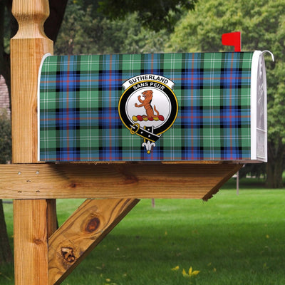 Clan Sutherland Old Ancient Tartan Crest Mailbox QJ39