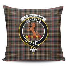 Clan Sutherland Weathered Tartan Crest Pillow Cover LZ20 Clan Sutherland Tartan Today   
