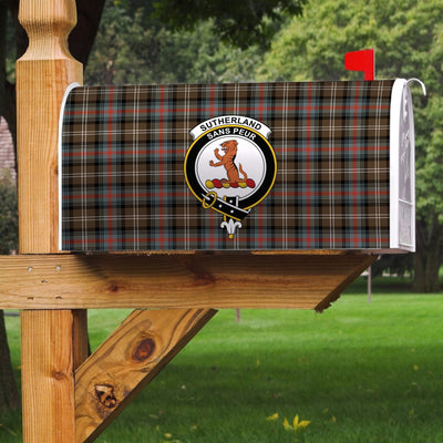 Clan Sutherland Weathered Tartan Crest Mailbox WP93