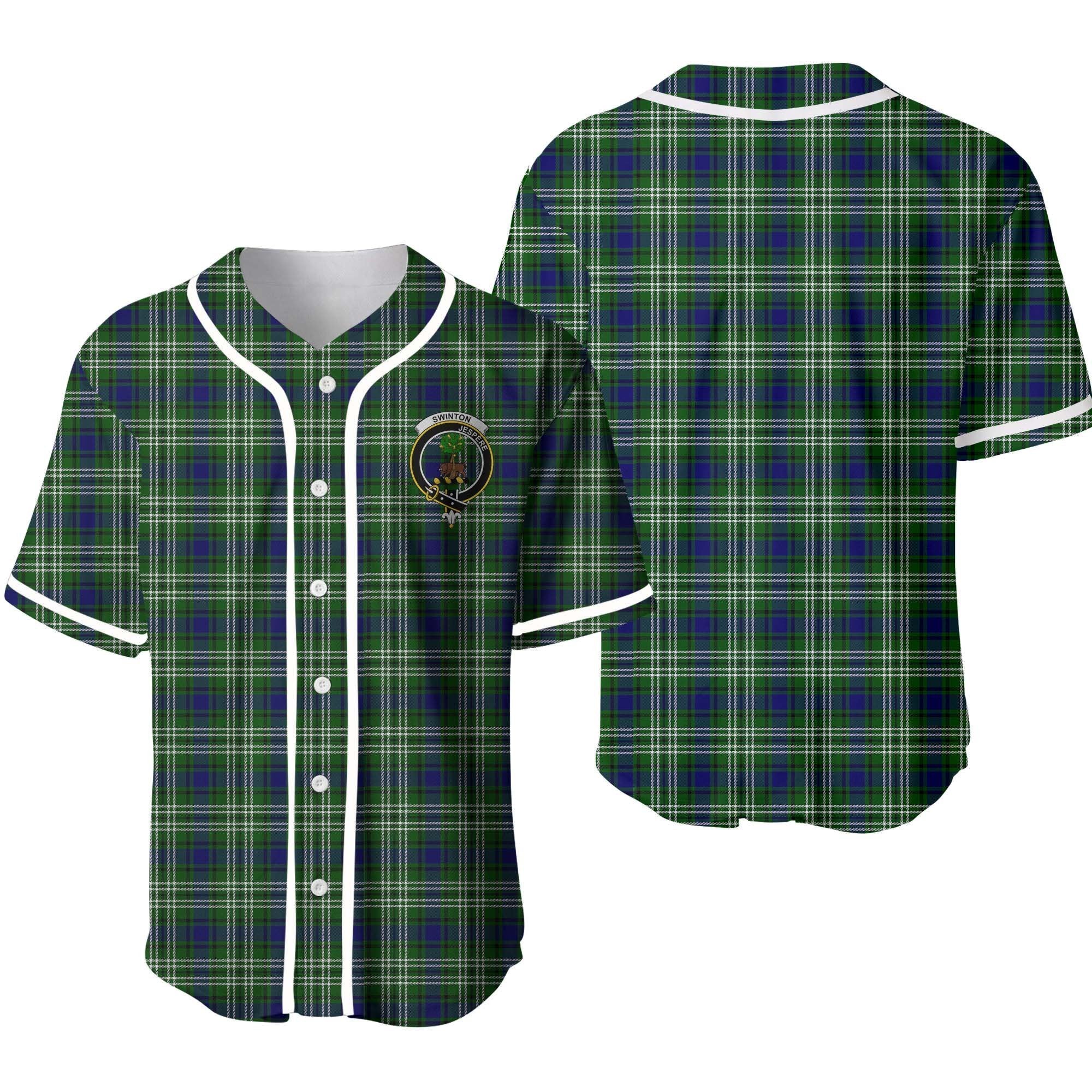 Clan Swinton Tartan Unisex Baseball Jersey NQ82YI40 Clan Swinton Tartan Today   