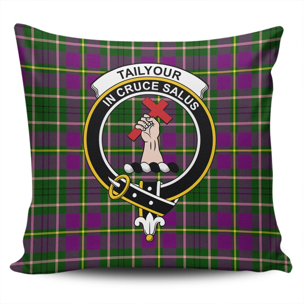 Clan Tailyour Weathered Tartan Crest Pillow Cover VG58 Clan Borthwick Tartan Today   