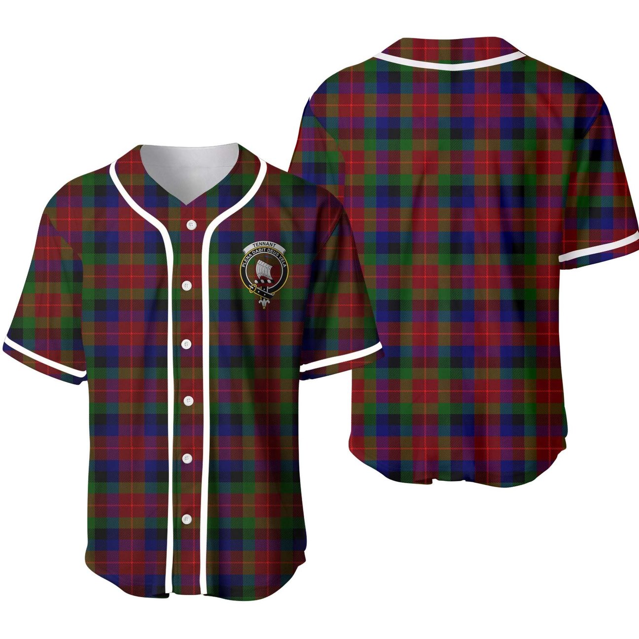 Clan Tennant Tartan Unisex Baseball Jersey IO76MS56 Clan Tennant Tartan Today   