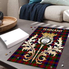 Clan Tennant Tartan Crest Thistle Jigsaw Puzzles Gift For Family DO61 Clan Tennant Tartan Today   