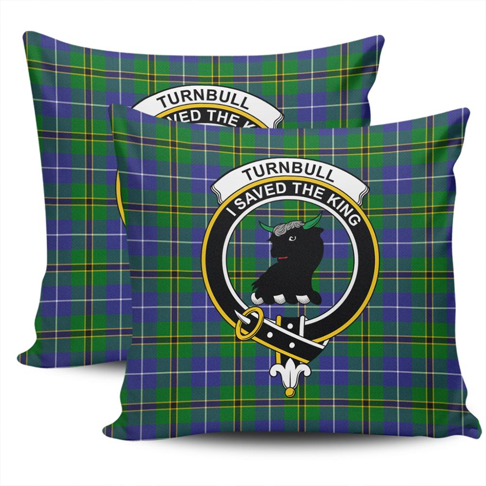 Clan Turnbull Hunting Tartan Crest Pillow Cover GF15 Clan Turnbull Tartan Today   