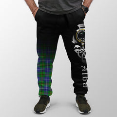 Clan Turnbull Hunting Tartan Crest Jogger Sweatpants  Alba Celtic Style NG30 Clan Turnbull Tartan Today   