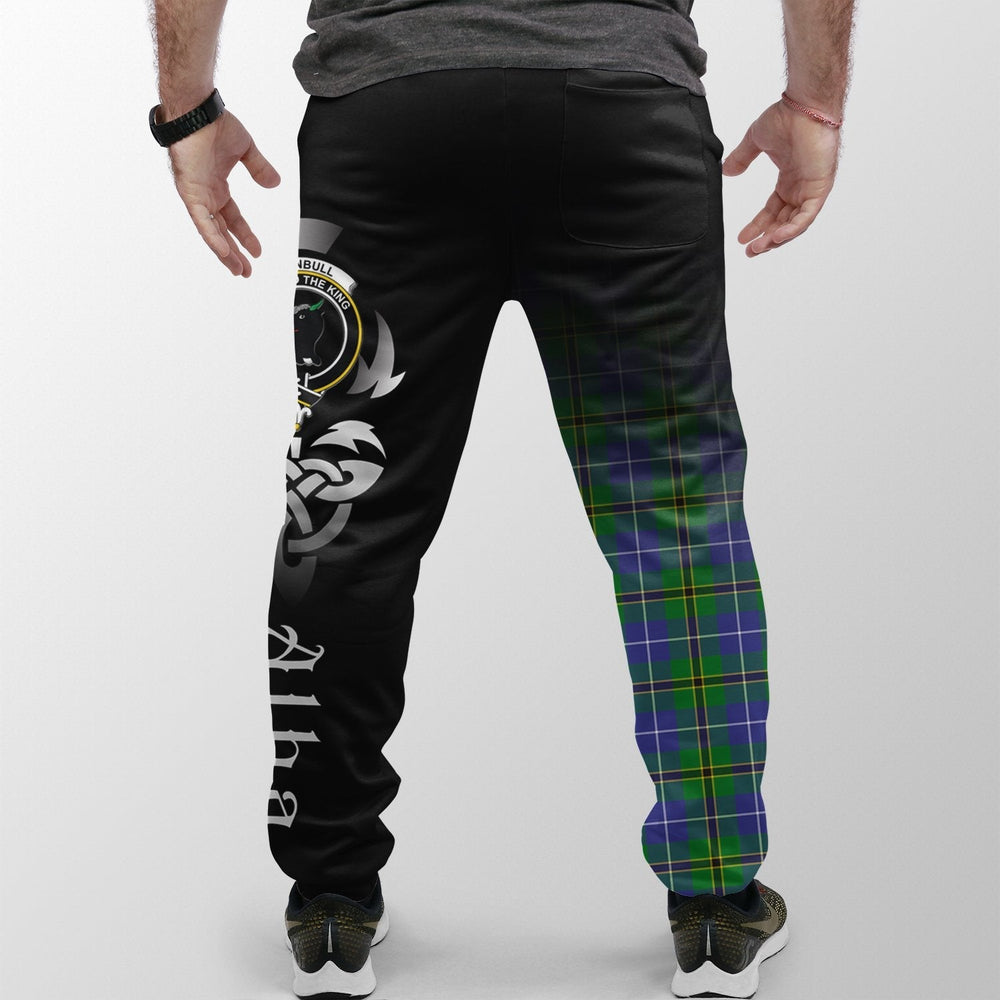 Clan Turnbull Hunting Tartan Crest Jogger Sweatpants  Alba Celtic Style NG30 Clan Turnbull Tartan Today   