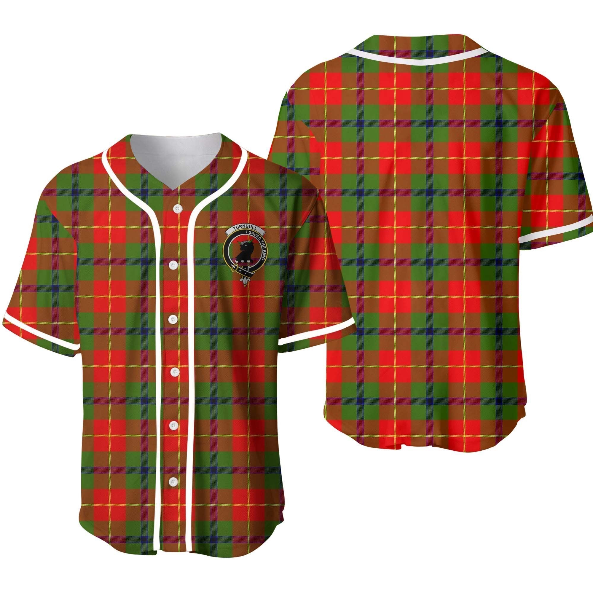 Clan Turnbull Tartan Unisex Baseball Jersey AO96RU72 Clan Turnbull Tartan Today   