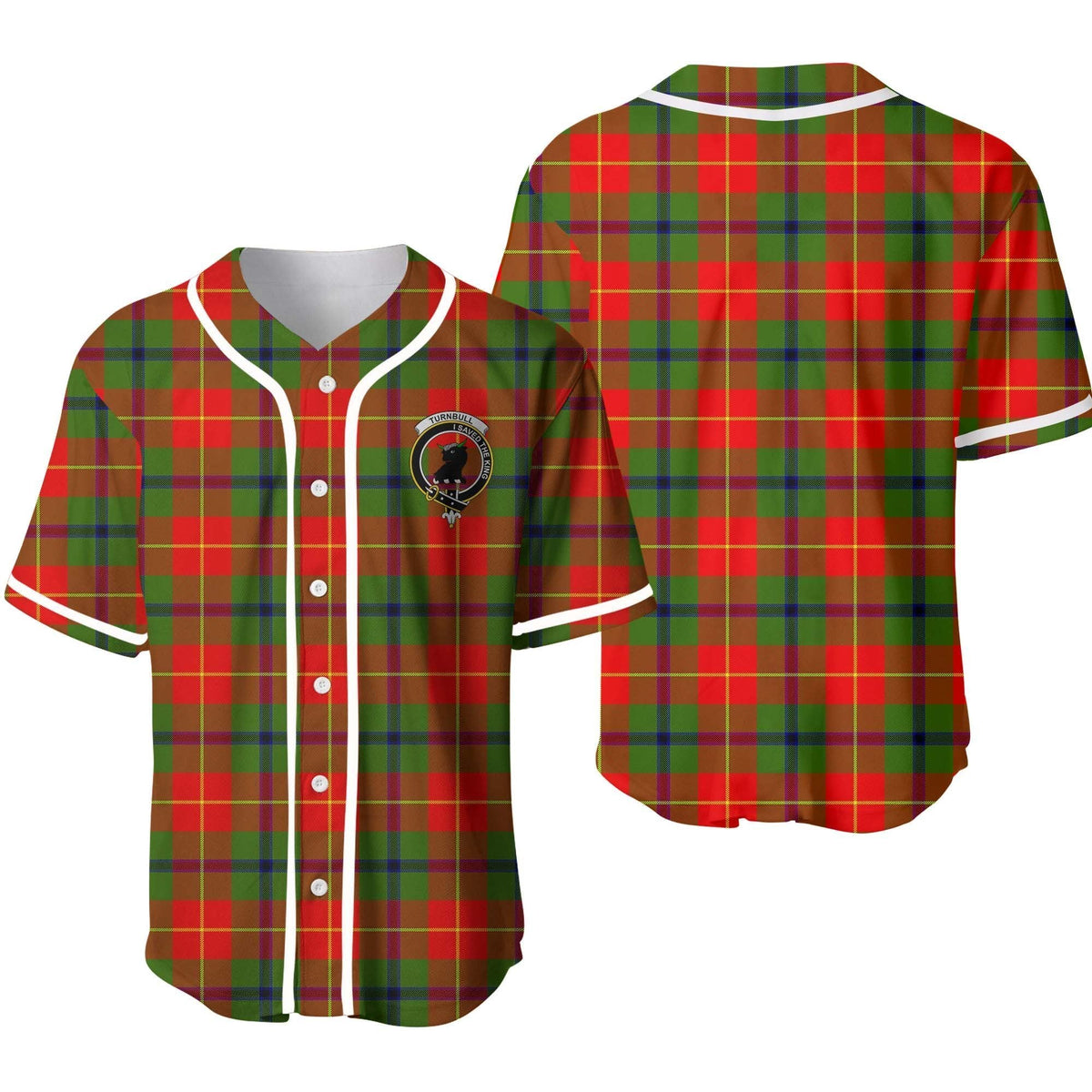 Clan Turnbull Tartan Unisex Baseball Jersey AO96RU72 Clan Turnbull Tartan Today   