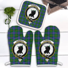 Clan Turnbull Hunting Tartan Crest Oven Mitt And Pot Holder (2 Oven Mitts + 1 Pot Holder) BJ42 Clan Turnbull Tartan Today   