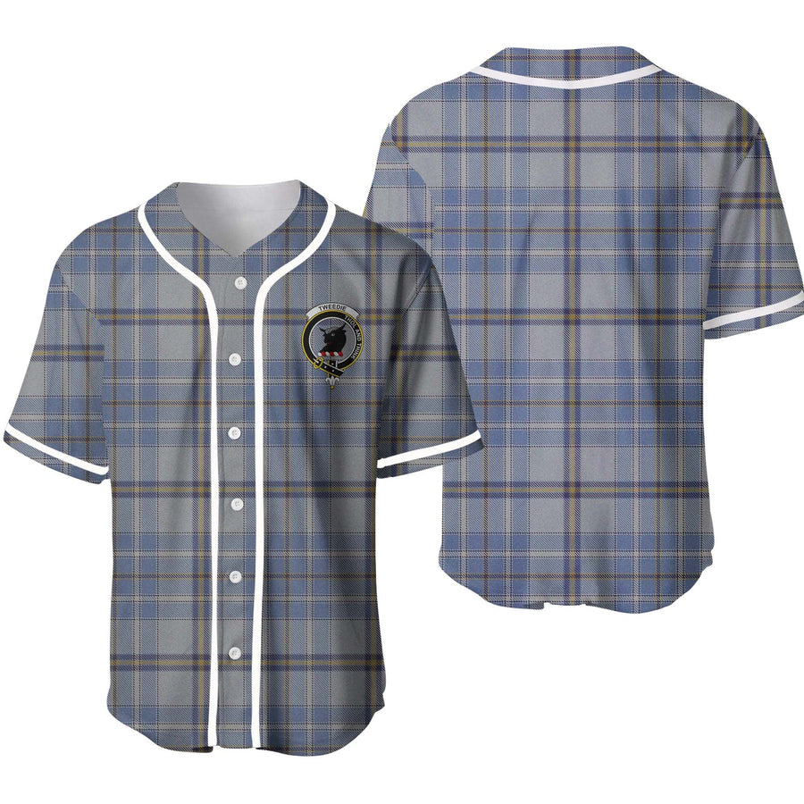 Clan Tweedie Tartan Unisex Baseball Jersey