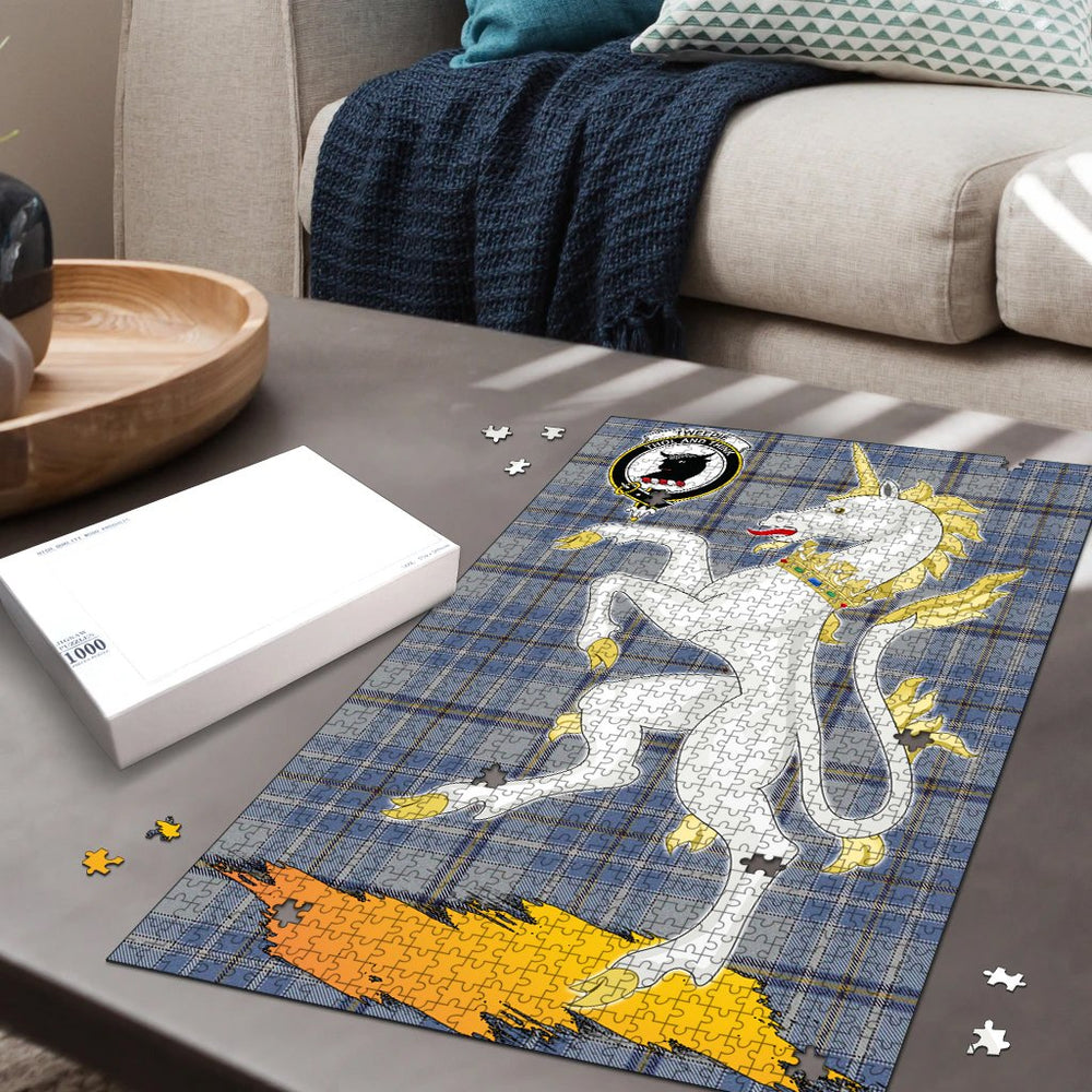 Clan Tweedie Tartan Crest Unicorn Scotland Jigsaw Puzzles Gift For Family WA51 Clan Tweedie Tartan Today   