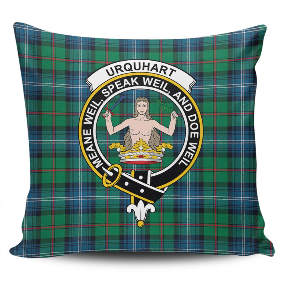 Clan Urquhart Ancient Tartan Crest Pillow Cover PI98 Clan Urquhart Tartan Today   