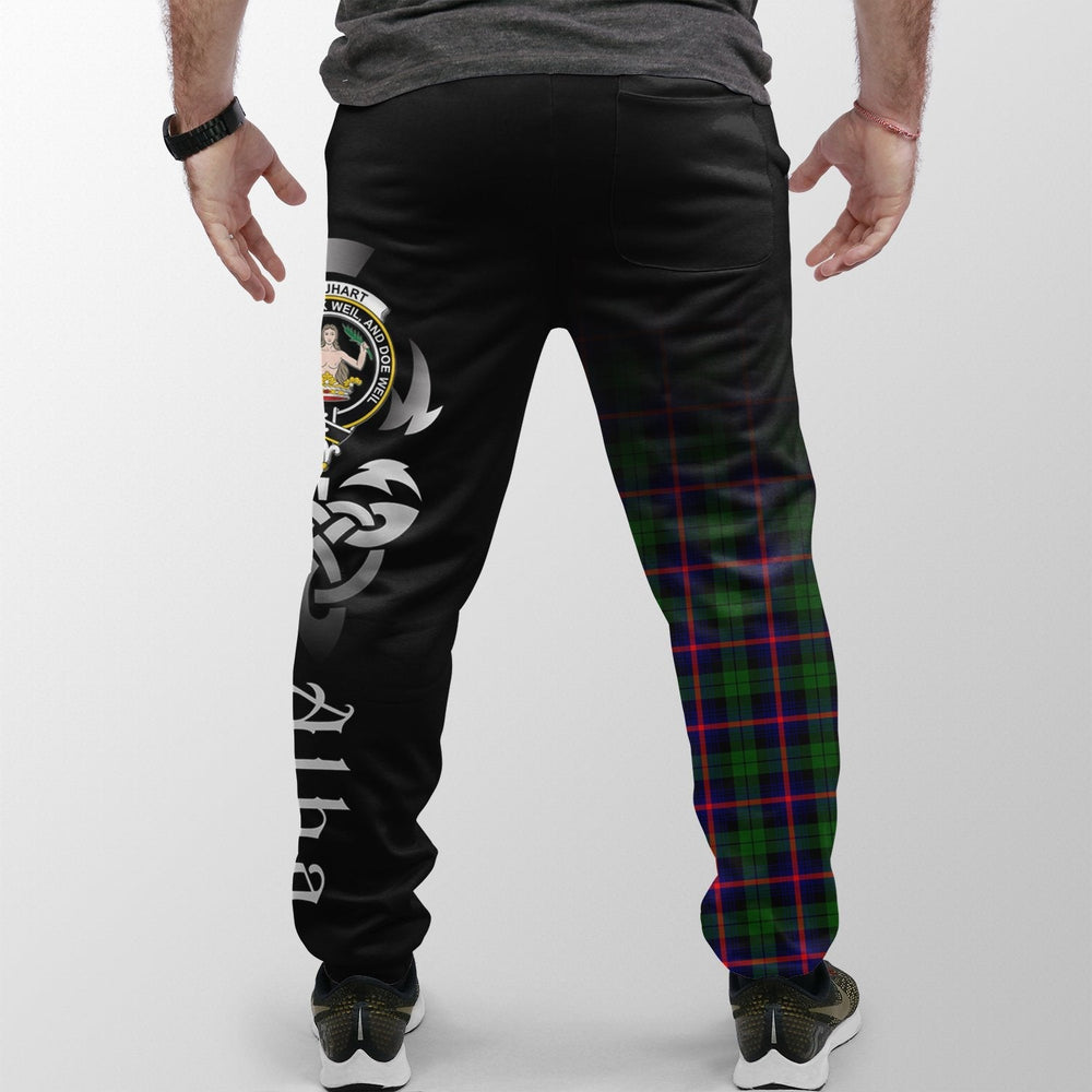 Clan Urquhart Modern Tartan Crest Jogger Sweatpants  Alba Celtic Style FN92 Clan Urquhart Tartan Today   