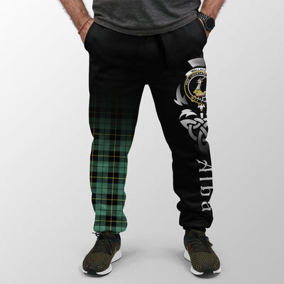Clan Wallace Hunting Ancient Tartan Crest Jogger Sweatpants Alba Celtic Style