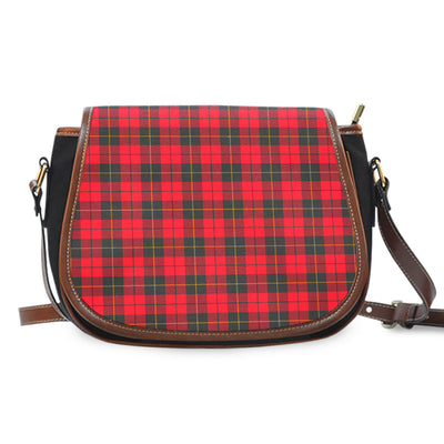 Clan Wallace Weathered Tartan Saddle Handbags