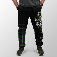 Clan Watson Modern Tartan Crest Jogger Sweatpants  Alba Celtic Style SB38 Clan Watson Tartan Today   