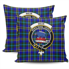 Clan Weir Modern Tartan Crest Pillow Cover IB66 Clan Weir Tartan Today   
