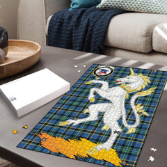 Clan Weir Ancient Tartan Crest Unicorn Scotland Jigsaw Puzzles Gift For Family ME59 Clan Weir Tartan Today   