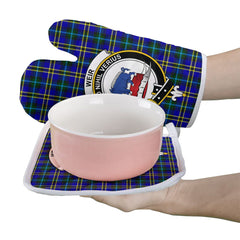 Clan Weir Modern Tartan Crest Oven Mitt And Pot Holder (2 Oven Mitts + 1 Pot Holder) RX57 Clan Weir Tartan Today   