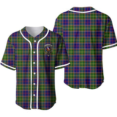 Clan Whiteford Tartan Unisex Baseball Jersey KK43QJ58 Clan Hall Tartan Today   