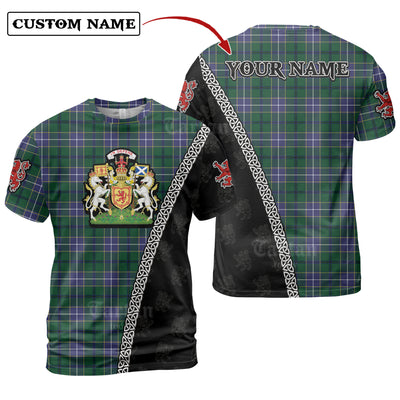 Personalized Clan Wishart Hunting Tartan Shirt with Scotland Coat of Arms & Custom Name RY64