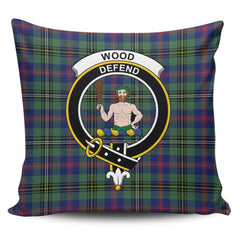 Clan Wood Modern Tartan Crest Pillow Cover MA78 Clan Wood Tartan Today   