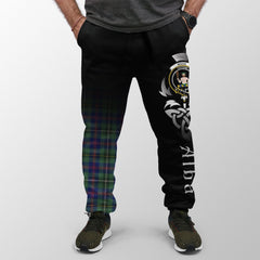 Clan Wood Modern Tartan Crest Jogger Sweatpants  Alba Celtic Style FY64 Clan Wood Tartan Today   