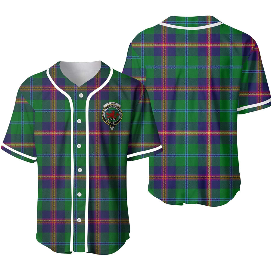 Clan Young Tartan Unisex Baseball Jersey
