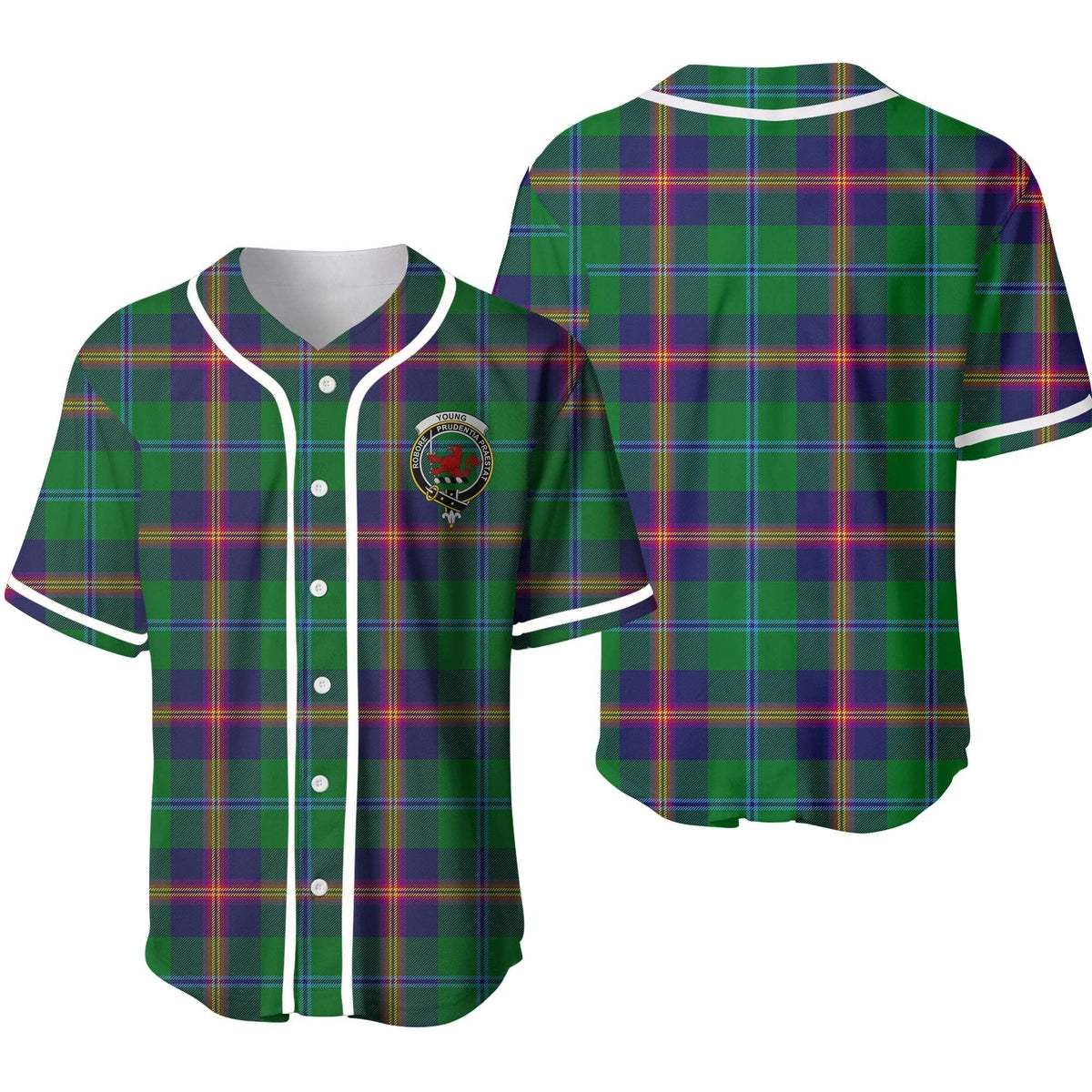 Clan Young Tartan Unisex Baseball Jersey KW86TR75 Clan Young Tartan Today   