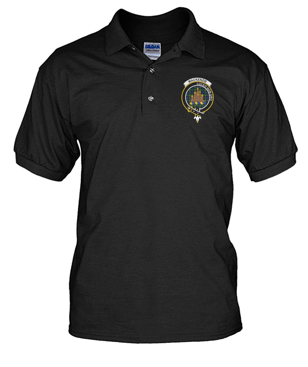 Clan Mackenzie Family Crest Polo T-Shirt VS VA90 Mackenzie Tartan VS Tartan Polo   