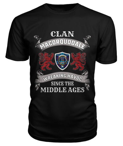 Clan McCorquodale Family Tartan 2D T-shirt