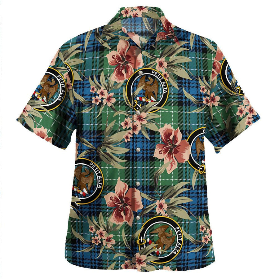 Abercrombie Ancient Tartan Clan Crest Badge Aloha Hawaiian Shirt Tropical Old Style UY71 Abercrombie Ancient Tartan Tartan Today   