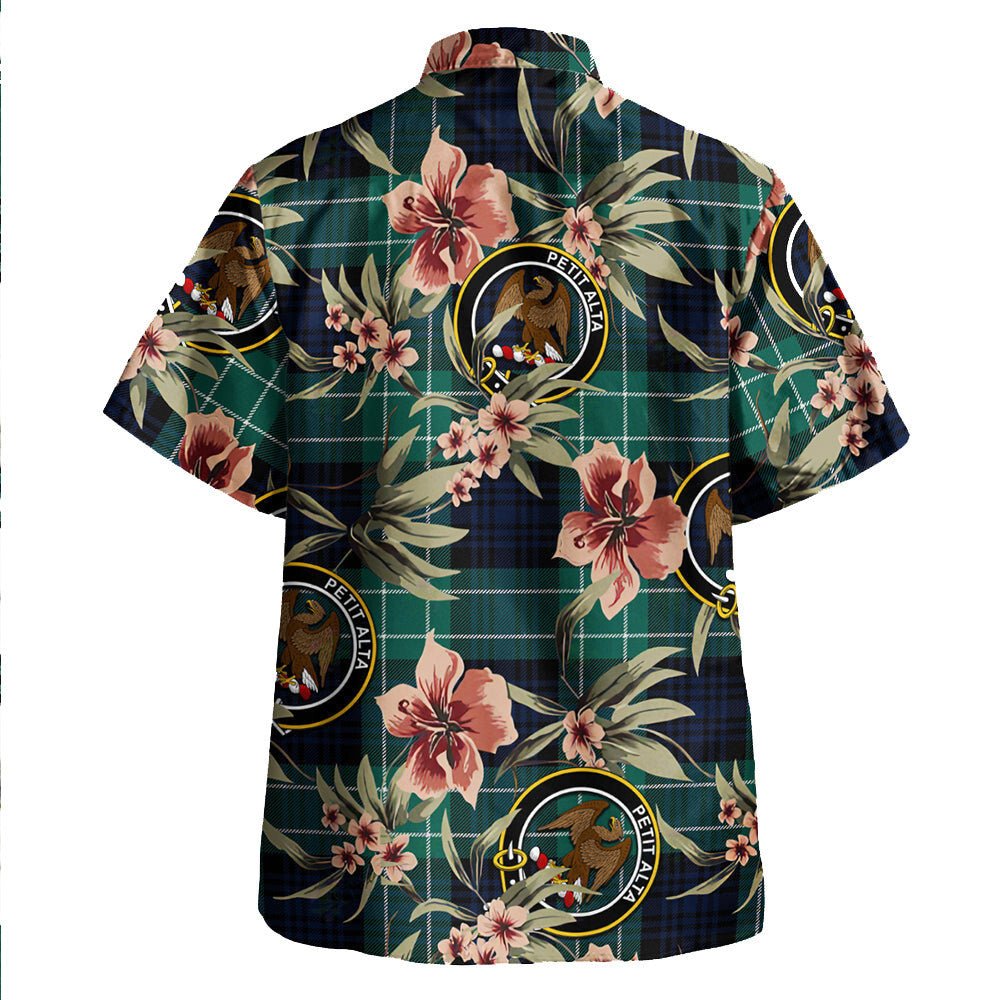 Abercrombie Modern Tartan Clan Crest Badge Aloha Hawaiian Shirt Tropical Old Style EL55 Abercrombie Modern Tartan Tartan Today   