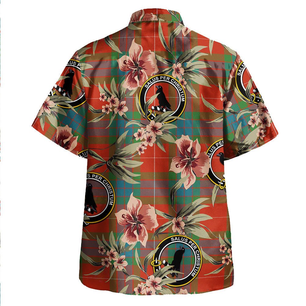 Abernethy Ancient Tartan Clan Crest Badge Aloha Hawaiian Shirt Tropical Old Style II42 Abernethy Ancient Tartan Tartan Today   