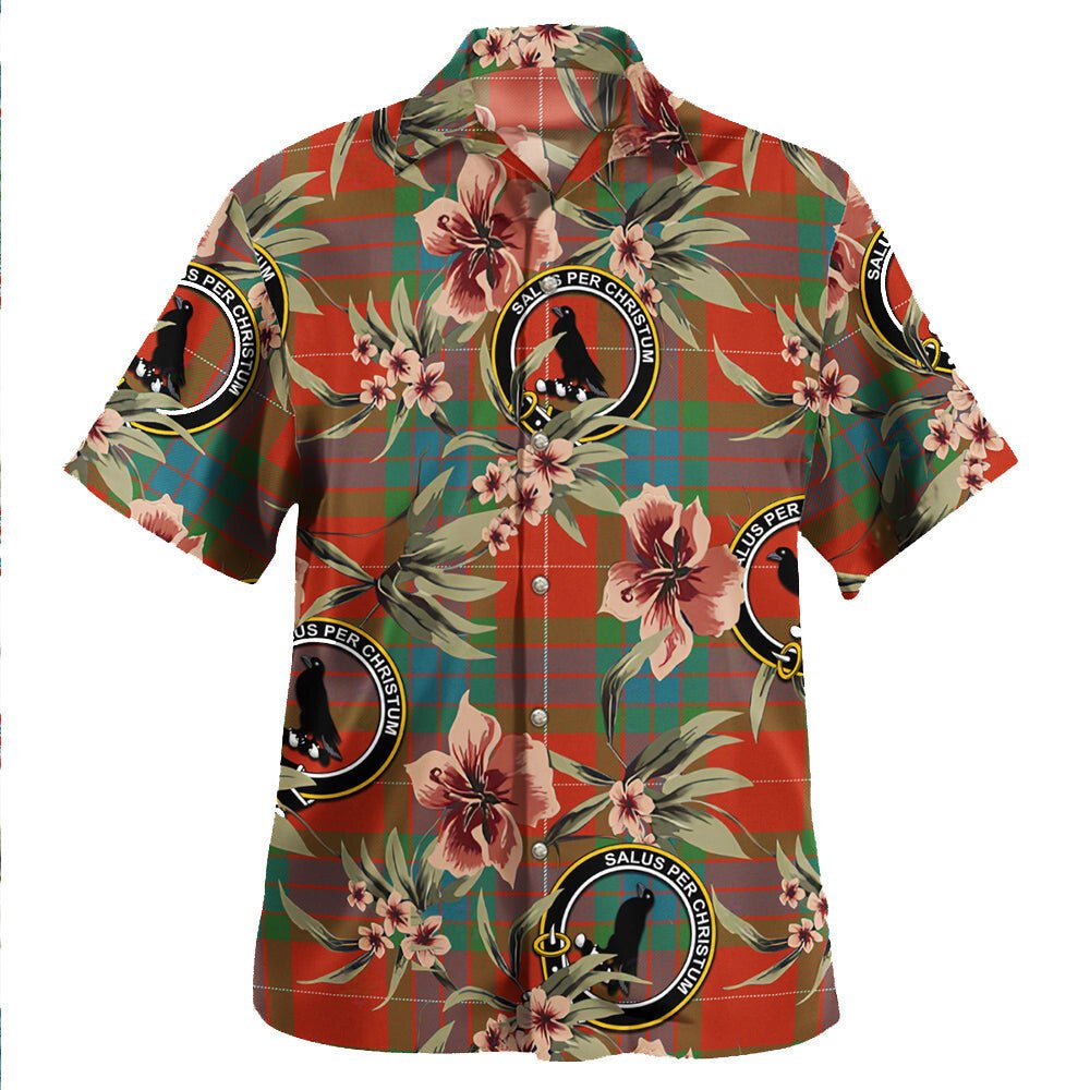 Abernethy Ancient Tartan Clan Crest Badge Aloha Hawaiian Shirt Tropical Old Style II42 Abernethy Ancient Tartan Tartan Today   