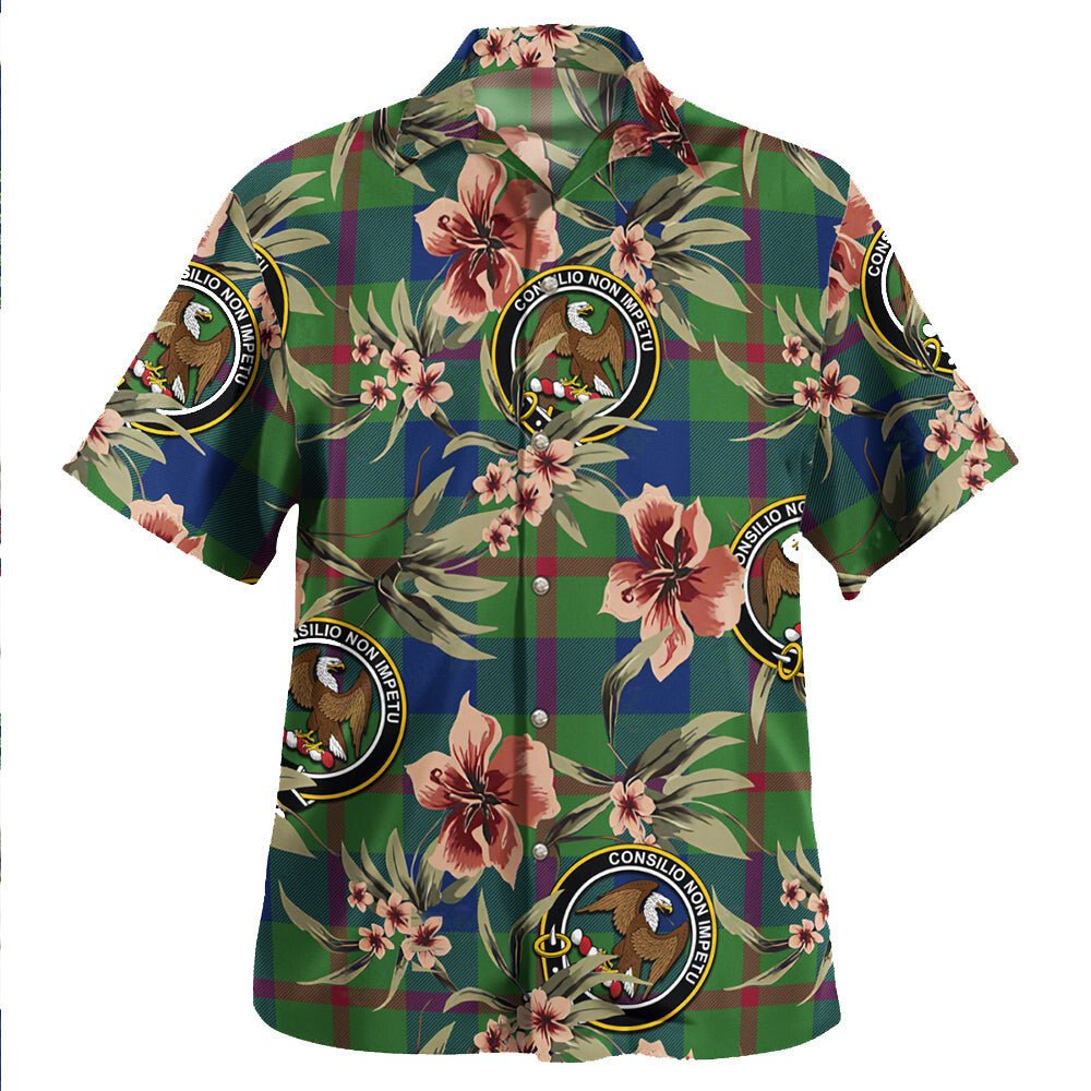 Agnew (MacAgnew) Modern Tartan Clan Crest Badge Aloha Hawaiian Shirt Tropical Old Style XB55 Agnew (MacAgnew) Modern Tartan Tartan Today   